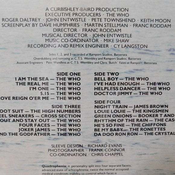 THE WHO Quadrophenia Soundtrack Vinyl Record Vintage 1979 - Picture 3 of 11